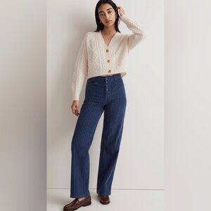 Madewell NWT Emmett Wide-Leg high rise corduroy pants.